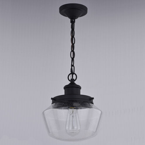 Collins LED 10 inch Matte Black Outdoor Pendant