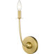 Shannon 1 Light 5.25 inch Rubbed Brass Wall Sconce Wall Light