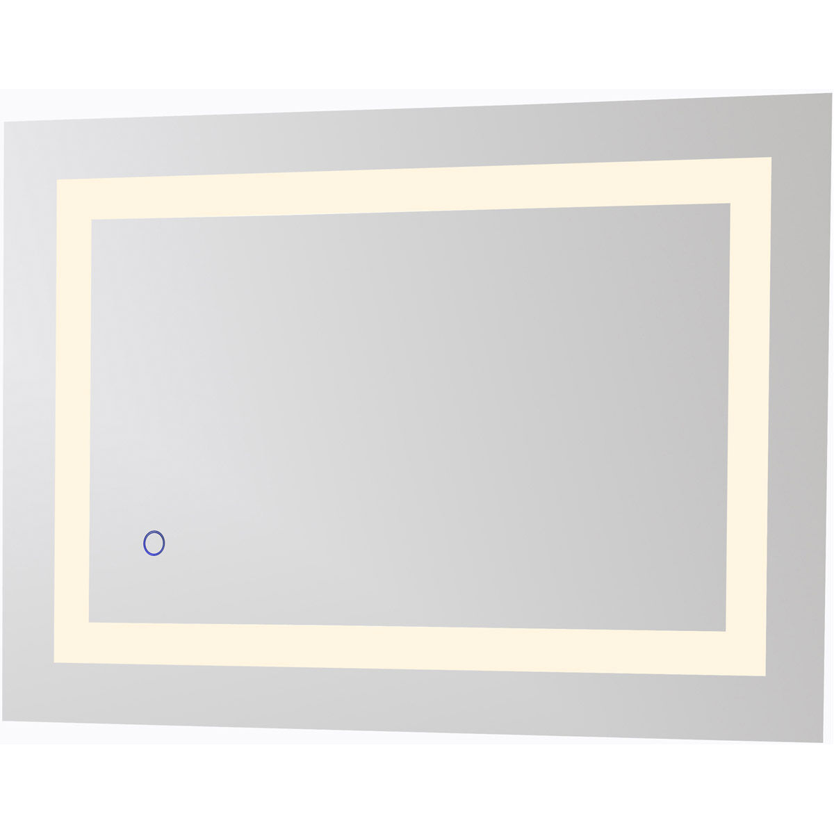 Helios 30 X 20 inch Silver Lighted Wall Mirror