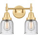 Caden 2 Light 14 inch Satin Gold Bath Vanity Light Wall Light
