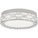 Elegance LED 19.69 inch Polished Nickel Flush Mount Ceiling Light