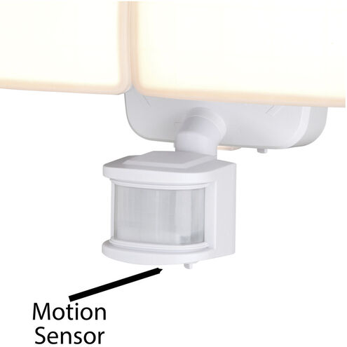 Merill LED 7.25 inch White Outdoor Security Motion