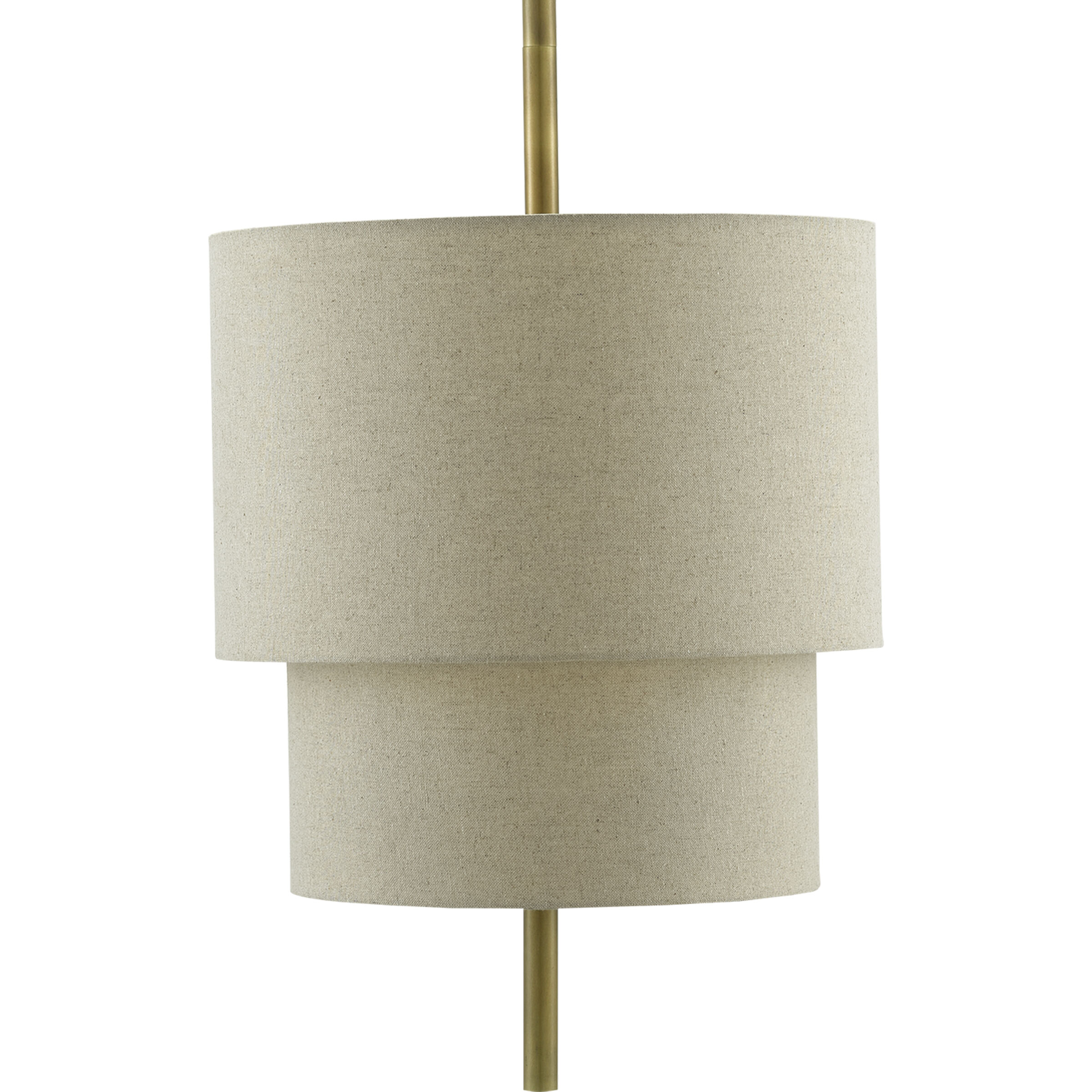 Combermere 3 Light 19 inch Antique Brass/Linen Chandelier Ceiling Light