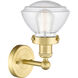 Olean Sconce Wall Light in Satin Gold, Seedy