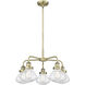 Olean 5 Light 24.5 inch Antique Brass Chandelier Ceiling Light