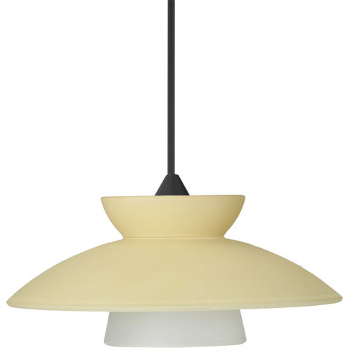Trilo 7 1 Light Black Cord Pendant Ceiling Light