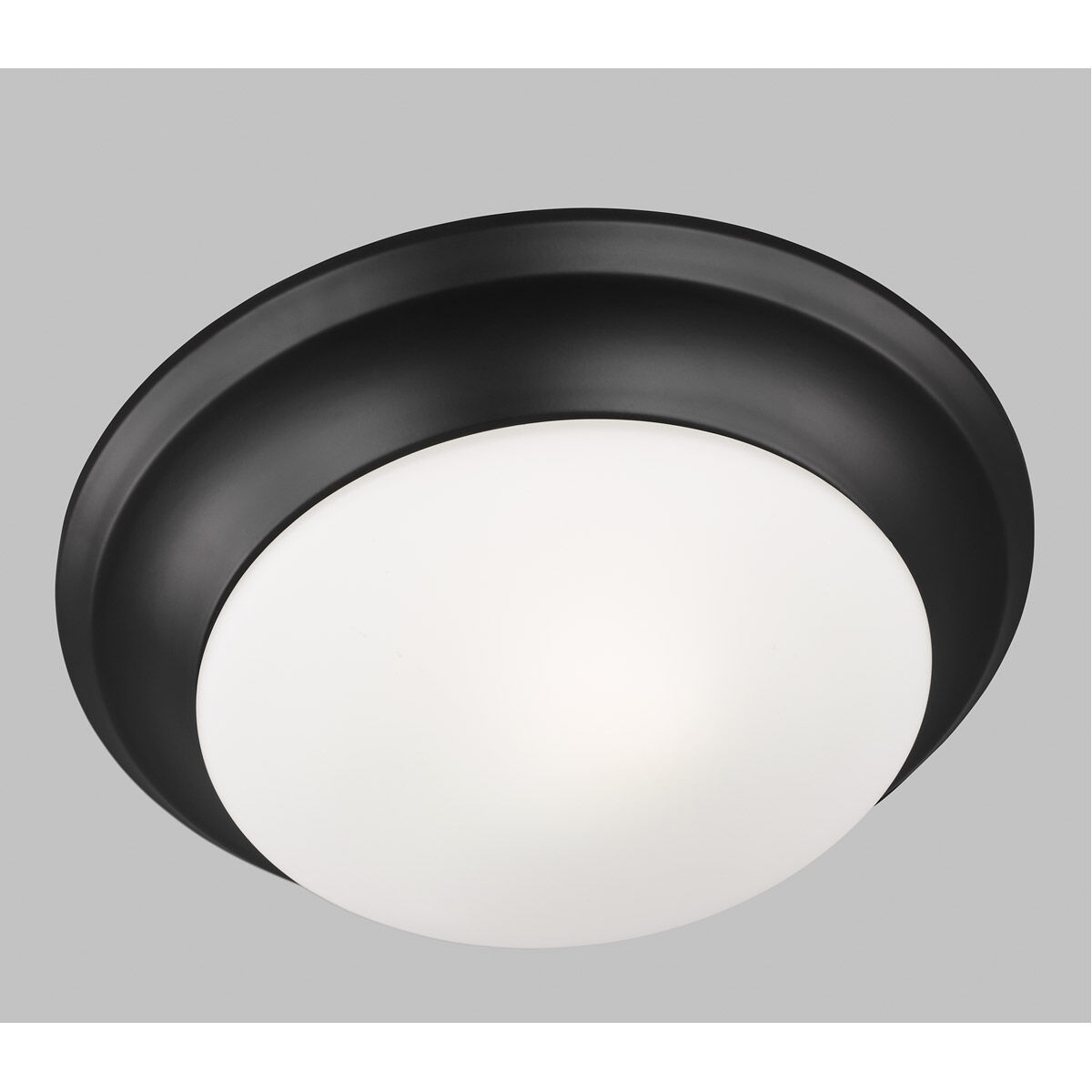 Nash 1 Light 11.5 inch Midnight Black Flush Mount Ceiling Light