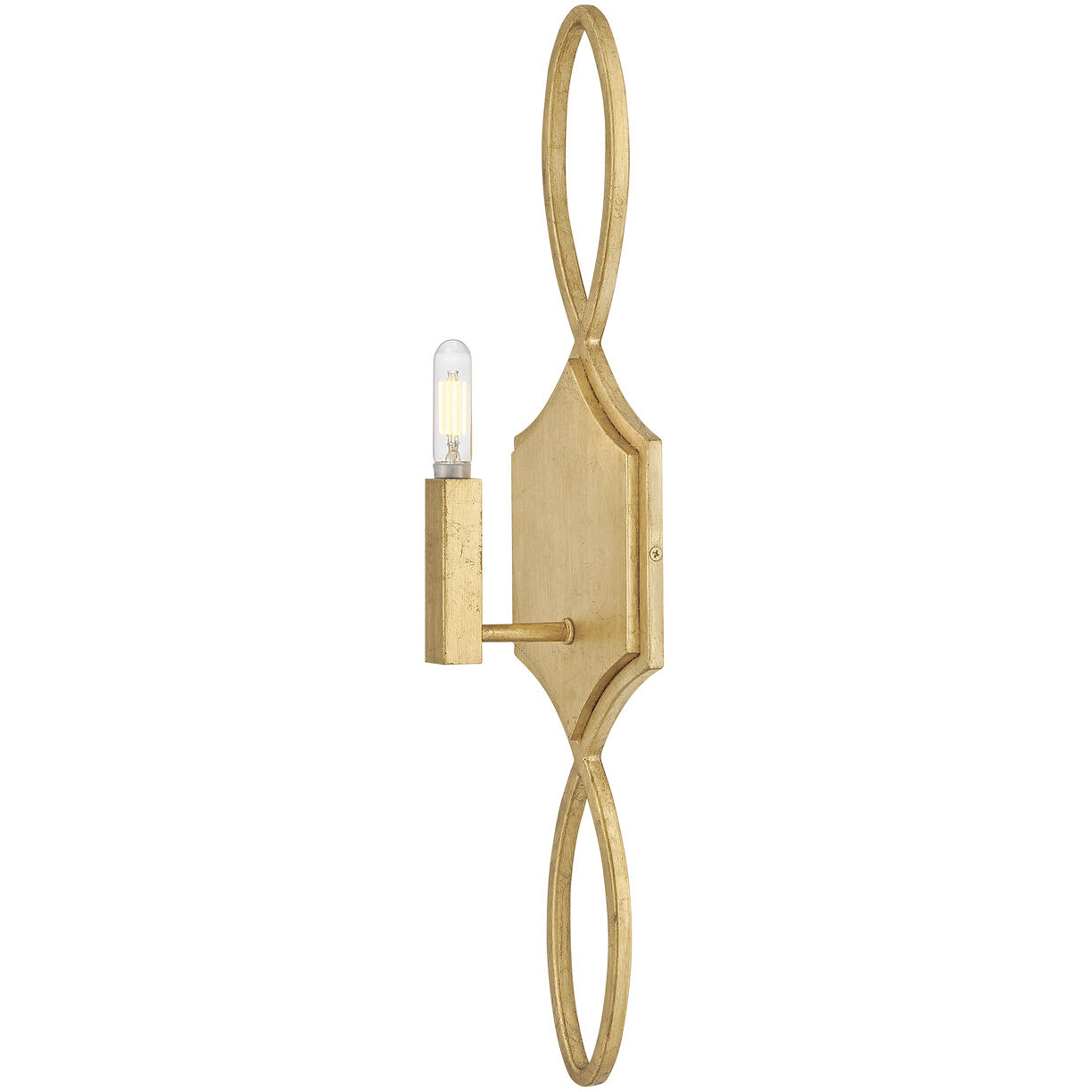 Leona 1 Light 5.75 inch Distressed Brass ADA Sconce Wall Light