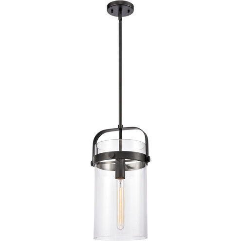 Restoration Pilaster 1 Light 9 inch Matte Black Mini Pendant Ceiling Light, Restoration