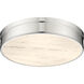 Anders LED 22 inch Polished Nickel Flush Mount Ceiling Light