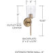 Greyson 1 Light 5 inch Aged Brass Sconce Wall Light