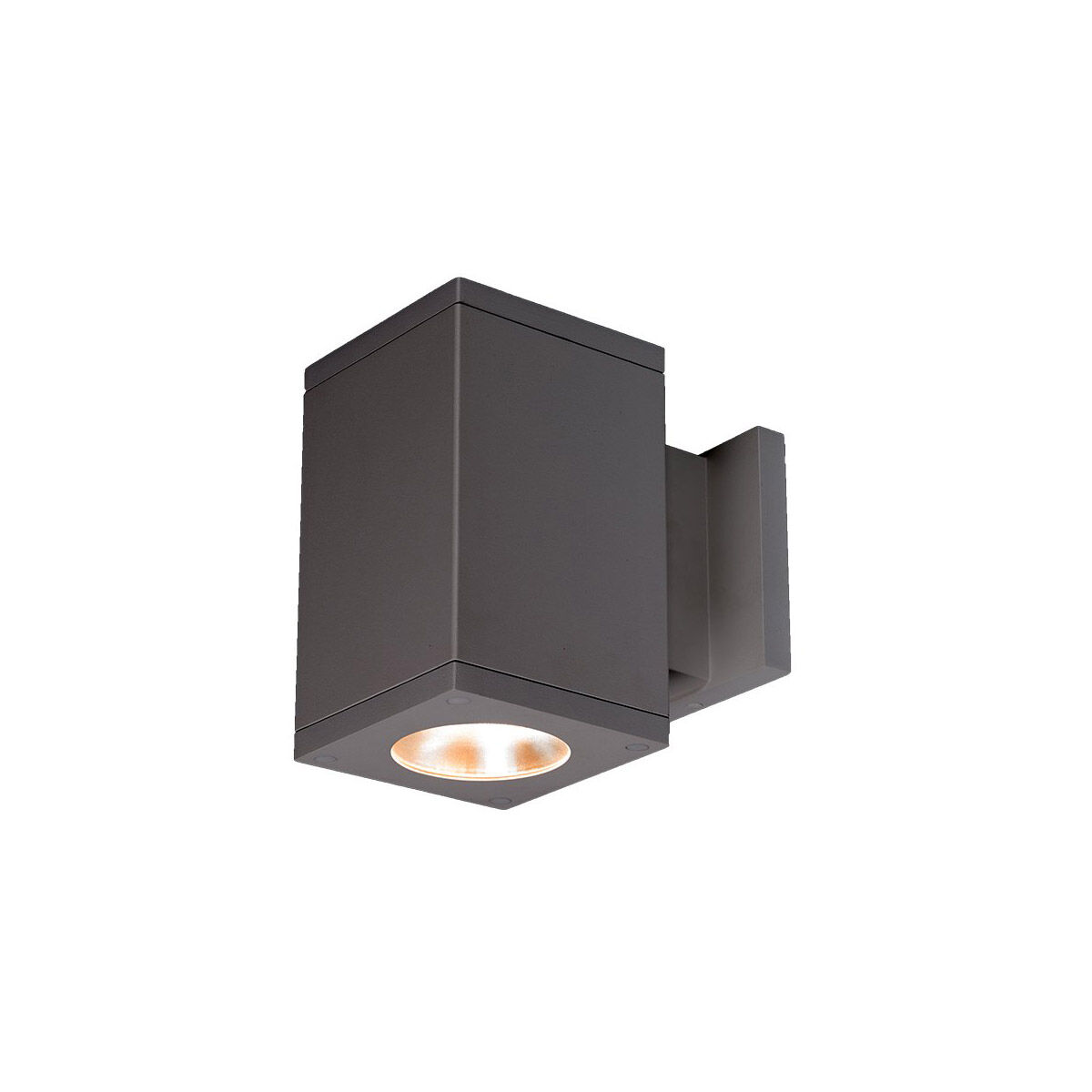 Cube Arch LED 5.5 inch Graphite Sconce Wall Light in Flood, 90, 3000K, Away From Wall