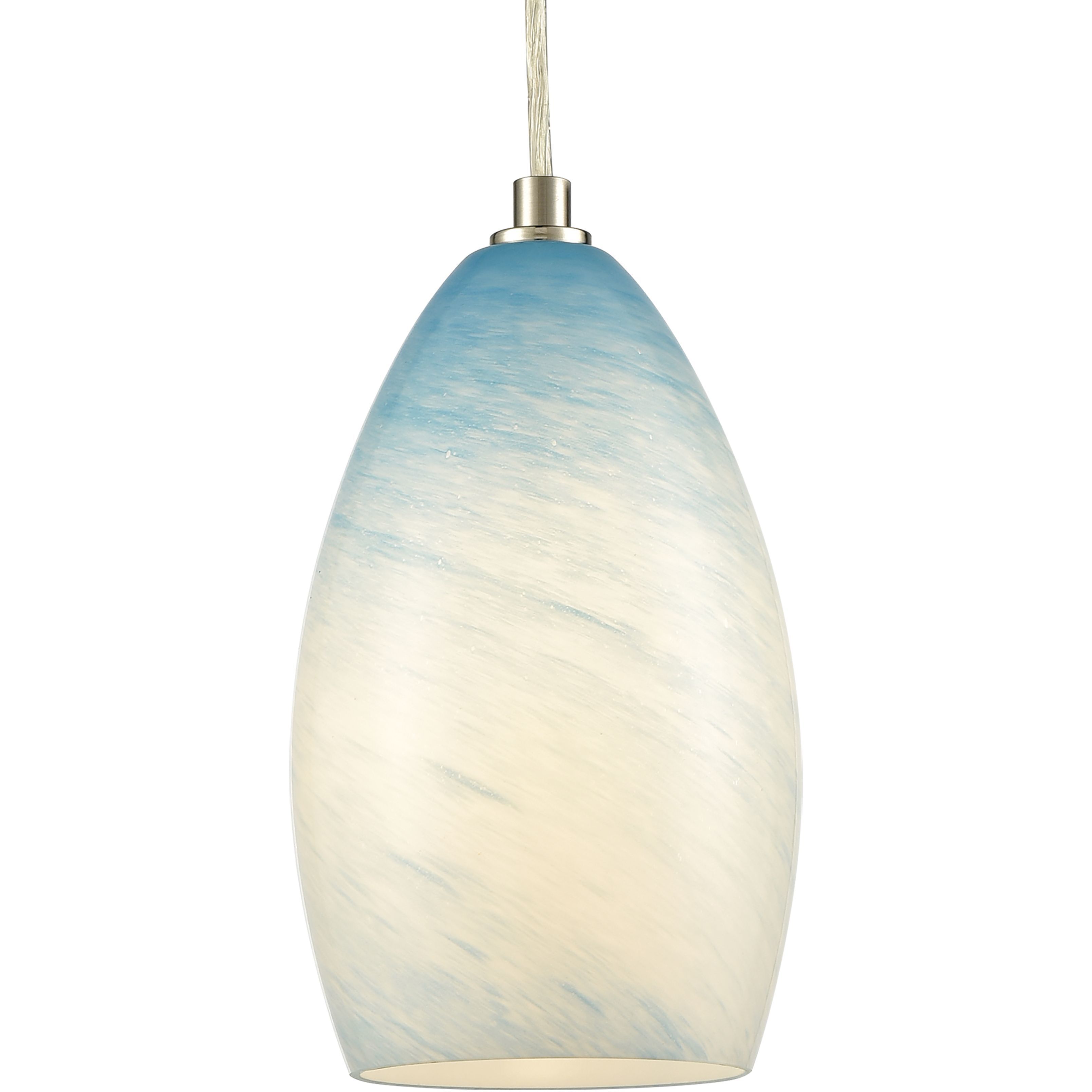Planetario 1 Light 5 inch Satin Nickel Mini Pendant Ceiling Light