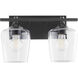 Veno 2 Light 14 inch Matte Black Vanity Light Wall Light