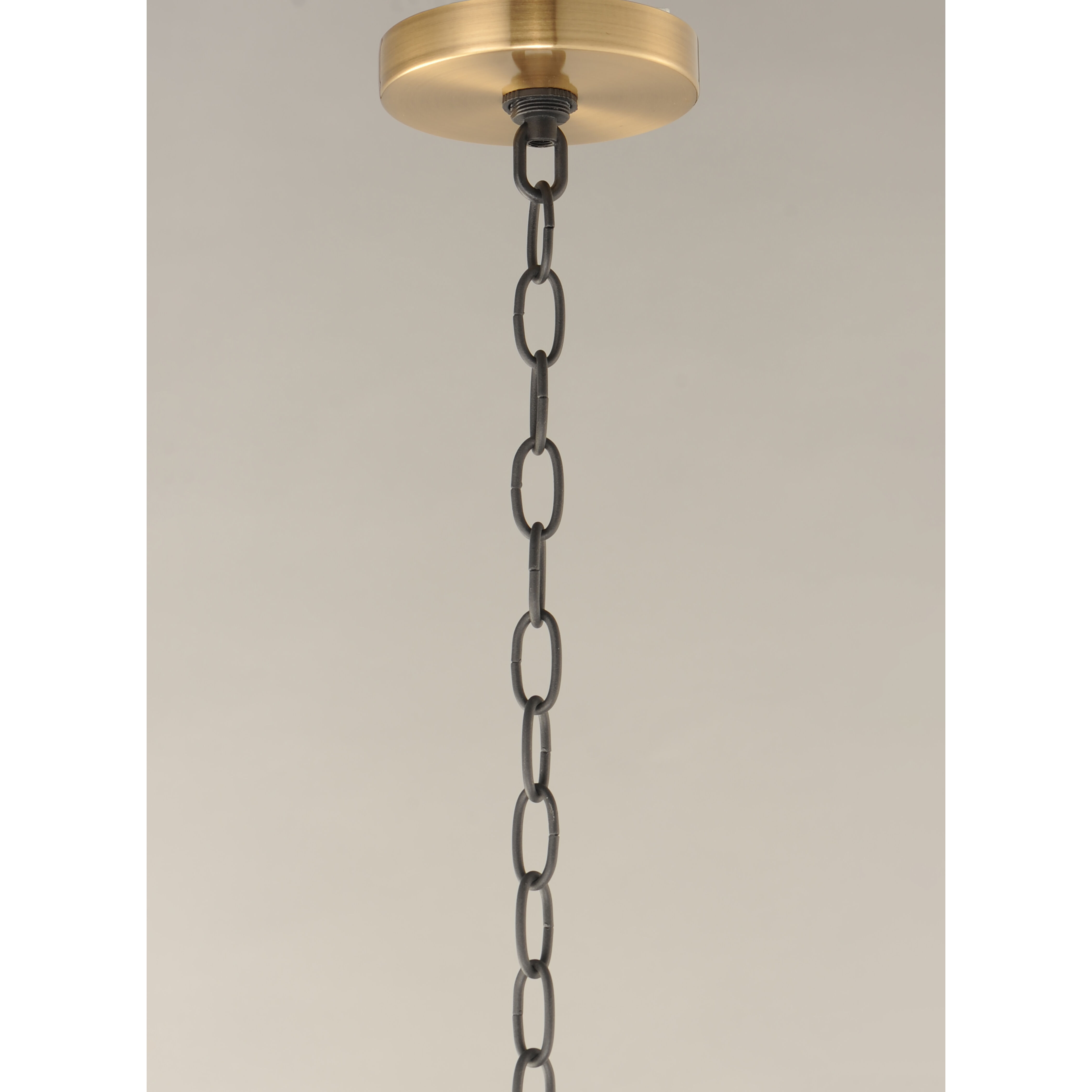 Charlton 5 Light 26 inch Black/Antique Brass Chandelier Ceiling Light