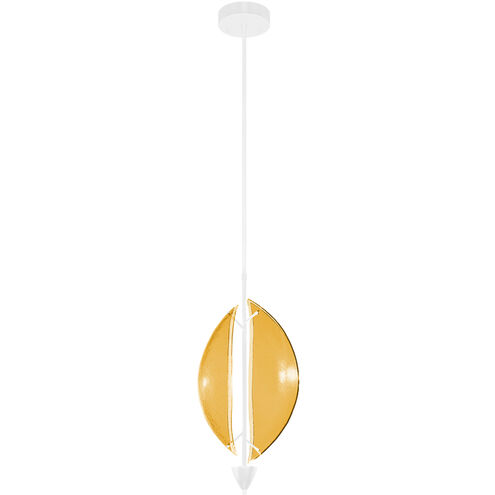 Embark 1 Light 11 inch White Pendant Ceiling Light