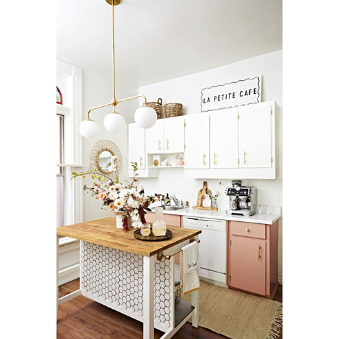 Mitzi H193903-AGB Paige 3 Light 37 inch Aged Brass Pendant Ceiling Light