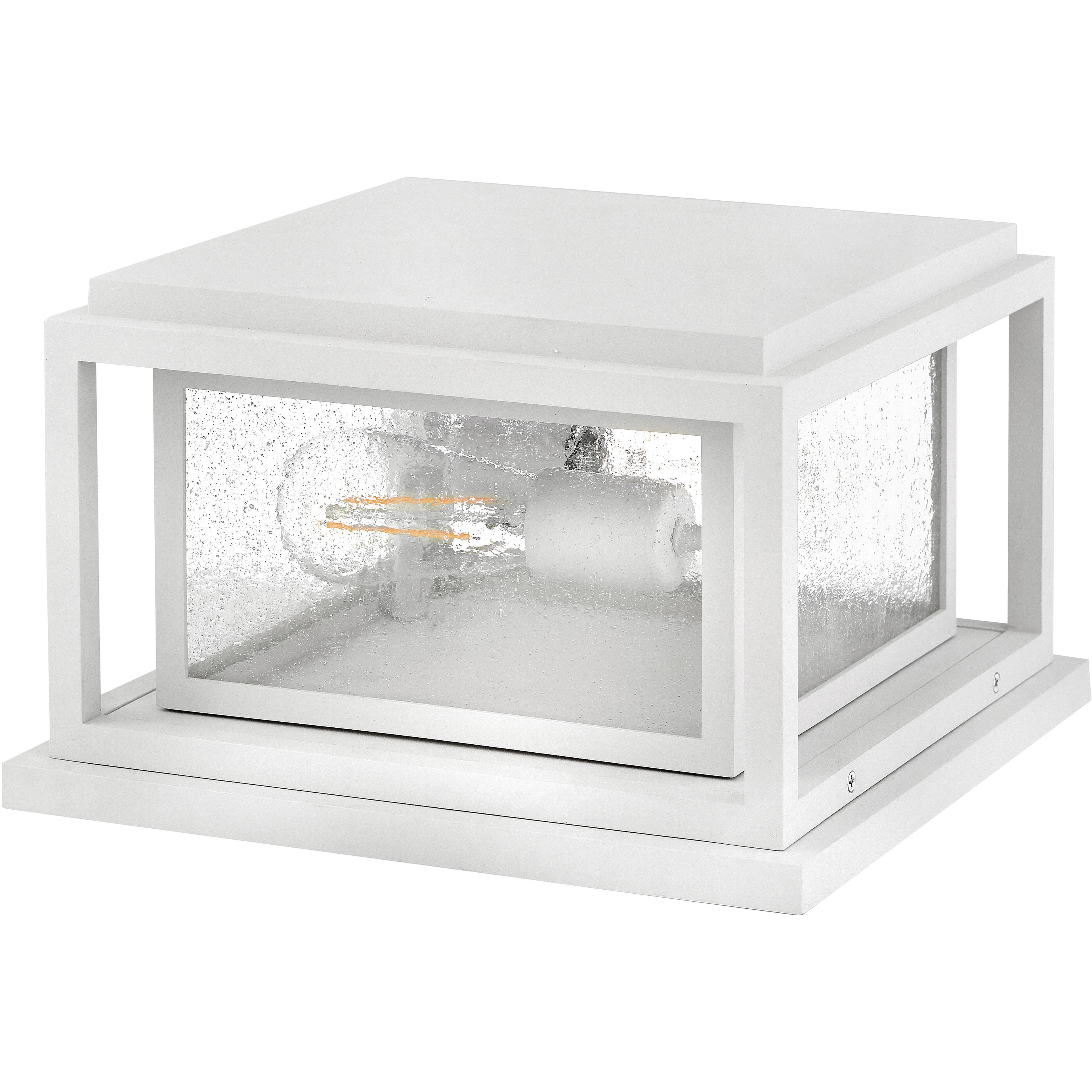 Coastal Elements Republic 2 Light 12 inch Textured White Outdoor Pier Mount, Estate Series