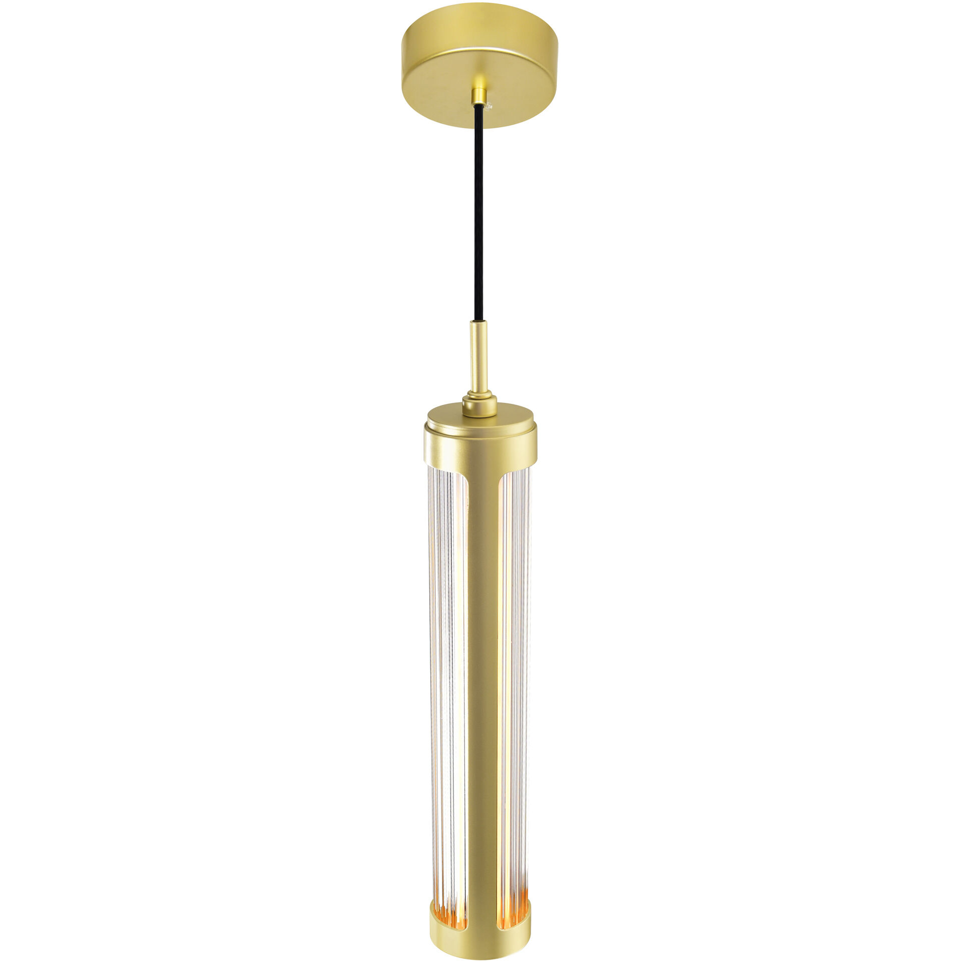 Neva LED 2.5 inch Satin Gold Mini Pendant Ceiling Light