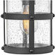 Estate Series Lakehouse LED 15 inch Black Outdoor Wall Mount Lantern, Small