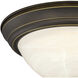 Stevens LED 13 inch Vintage Bronze Flush Mount Ceiling Light