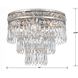 Mercer 3 Light 12 inch Olde Silver Flush Ceiling Light