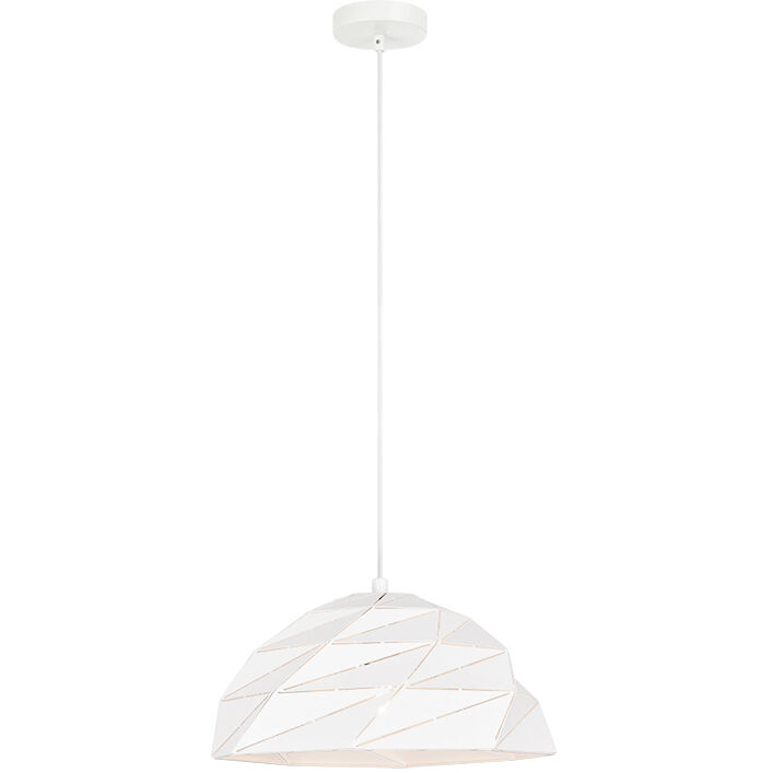 Riku 1 Light 14.25 inch White Pendant Ceiling Light