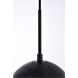 Eclipse 3 Light 18 inch Black Pendant Ceiling Light