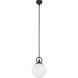 Alora Mood Fiore 1 Light 9.88 inch Matte Black Pendant Ceiling Light