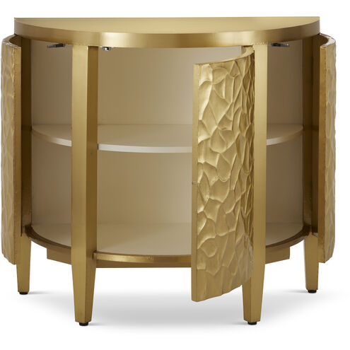 Auden Brass Demi-Lune Cabinet