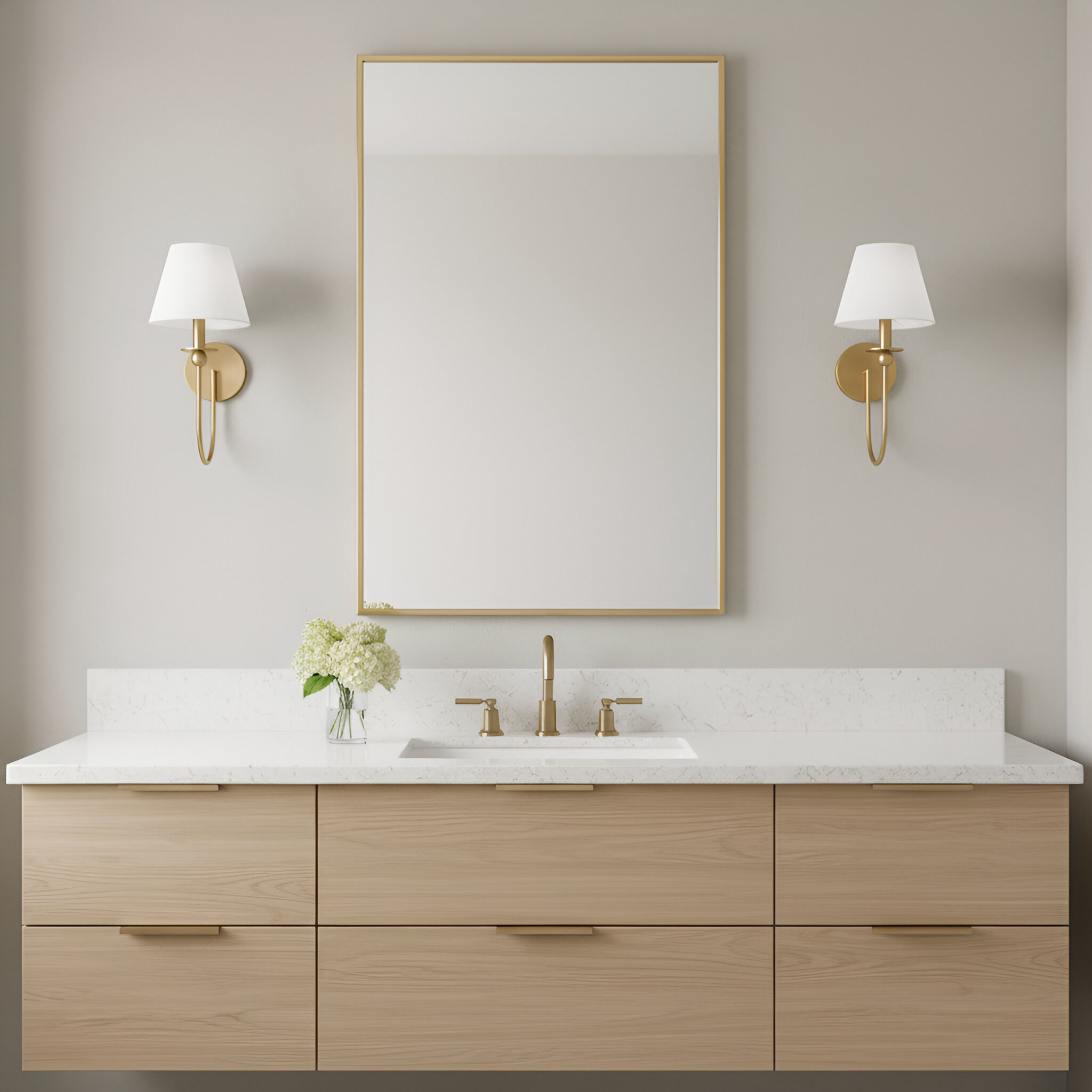 Drew & Jonathan Elsay 1 Light 7 inch Satin Brass Sconce Wall Light, Small