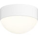 Reals LED 5 inch Textured White Flush Mount Ceiling Light in Dome Lens