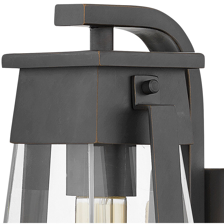 Arcadia LED 12 inch Aged Copper Bronze Outdoor Wall Mount Lantern, Small