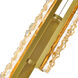 Stagger LED Brass Mini Pendant Ceiling Light