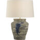 Riku 19 inch 100.00 watt Gray and Blue Table Lamp Portable Light