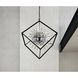 Starburst 20 Light 44 inch Chrome and Black Down Chandelier Ceiling Light