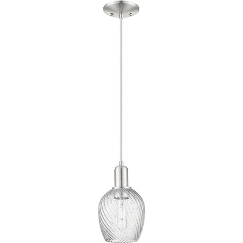 Arcadia Salina 1 Light 5.75 inch Brushed Satin Nickel Mini Pendant Ceiling Light