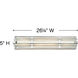 Winton 4 Light 26.25 inch Chrome Vanity Light Wall Light