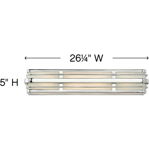 Winton 4 Light 26.25 inch Chrome Vanity Light Wall Light