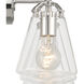 Voss Bath Vanity Light Wall Light in Polished Nickel