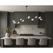 Blossom LED 17.25 inch Natural Aged Brass Multi-Light Pendant Ceiling Light