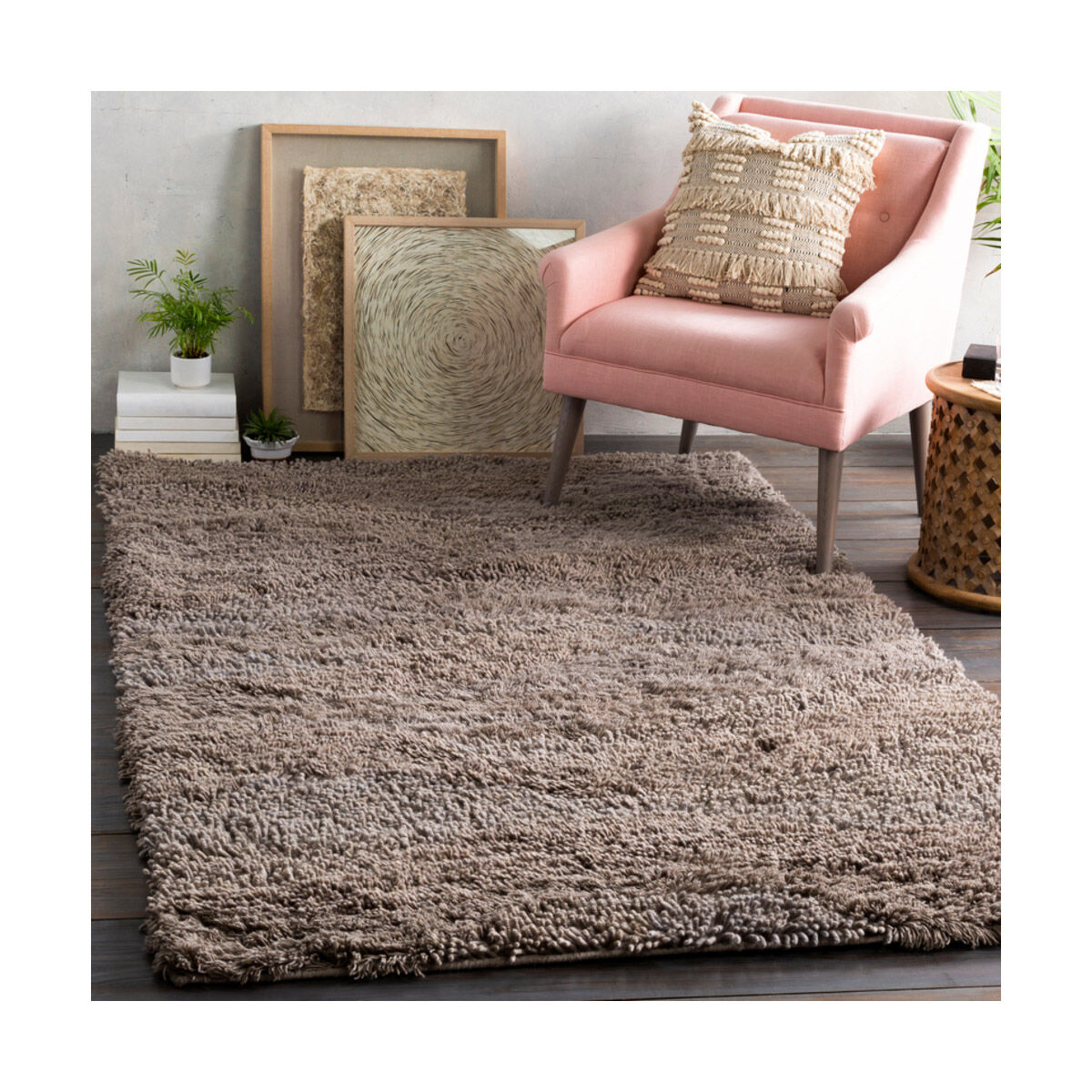 Berkley 96 X 30 inch Taupe Rugs