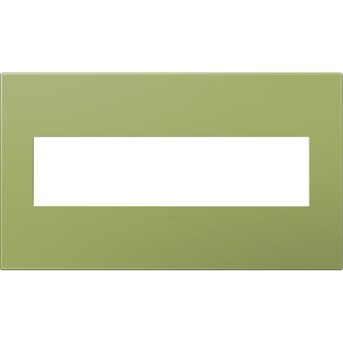 Adorne Lichen Green Wall Plate, 4-Gang