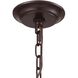 Natural Rope 1 Light 12 inch Oil Rubbed Bronze with Natural Mini Pendant Ceiling Light