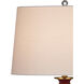 Imperial 31.5 inch 150 watt Imperial Red/Clear/Natural Brass Table Lamp Portable Light