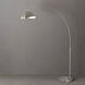 Luna Bella 92 inch 14 watt Satin Nickel Arc Floor Lamp Portable Light in Satin Nickel and White Steel