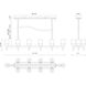 Lucian 10 Light 51.5 inch Vintage Brass Linear Pendant Ceiling Light