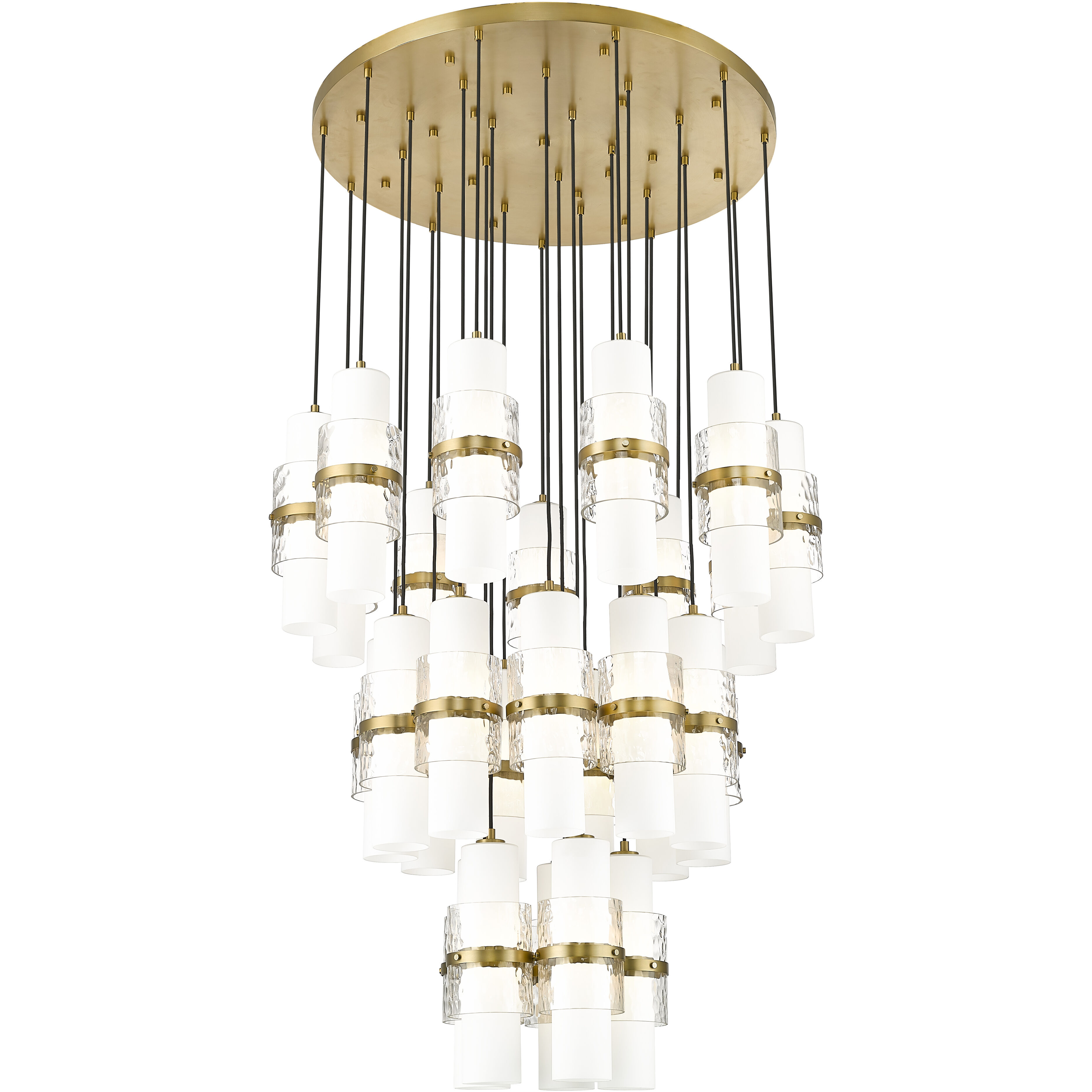 Cayden 27 Light 36 inch Modern Gold Chandelier Ceiling Light