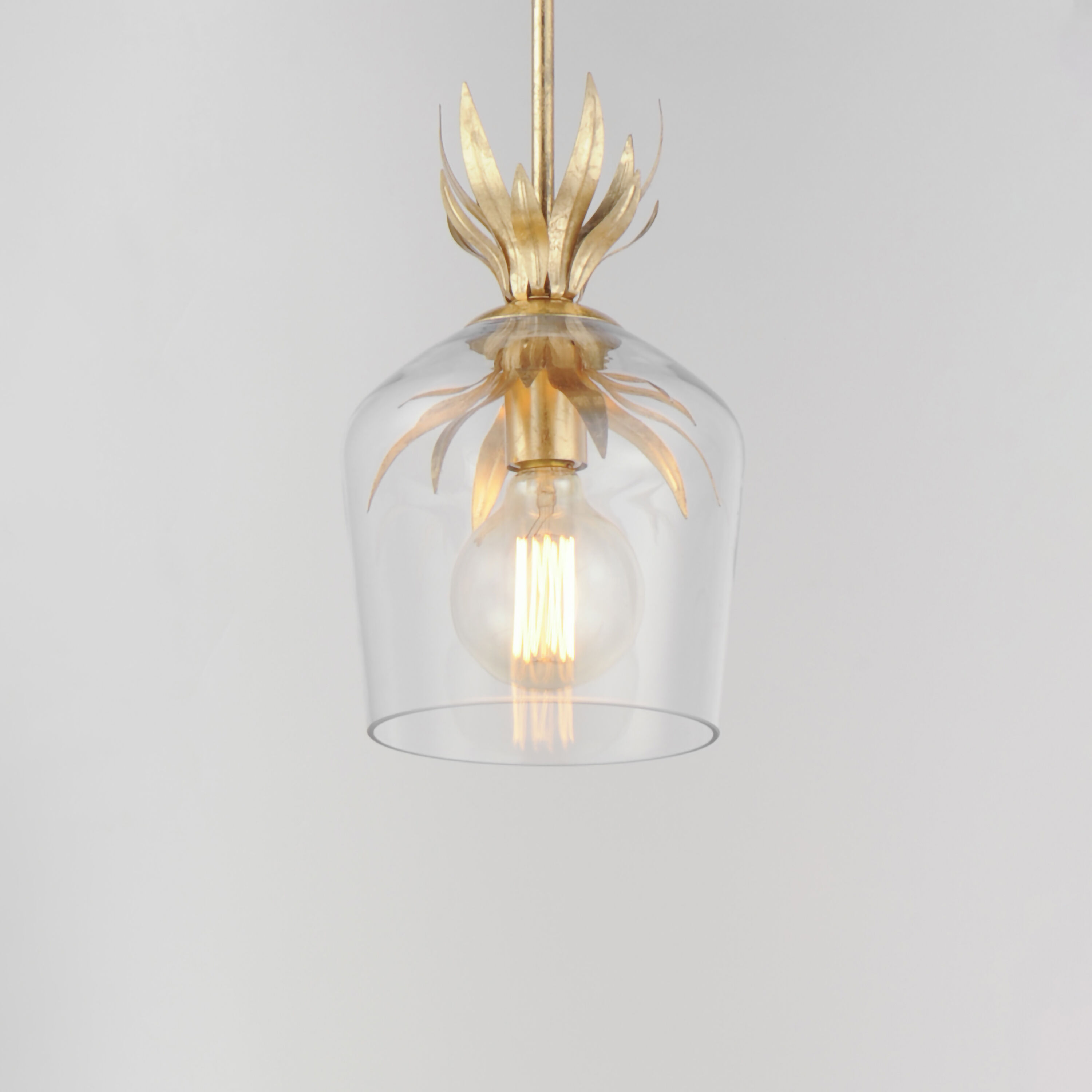 Paloma 1 Light 7.75 inch Gold Leaf Single Pendant Ceiling Light