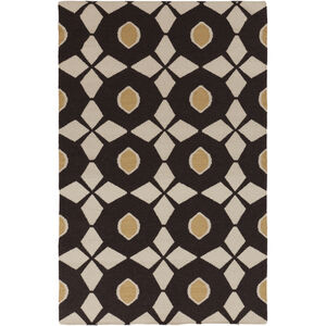 Frontier 156 X 108 inch Dark Brown, Ivory, Tan Rug